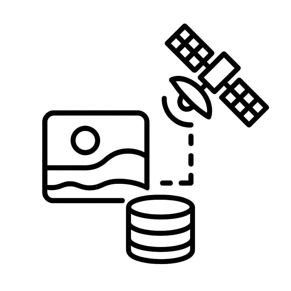 Raw satellite data